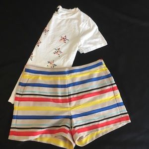 J. Crew Shorts - J. Crew Tan Horizontal Striped Textured Shorts J. Crew Shorts - J. Crew Tan Horizontal Striped Textured Shorts